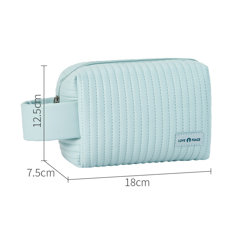 Wholesale Leather Handheld Travel Toiletry Bag